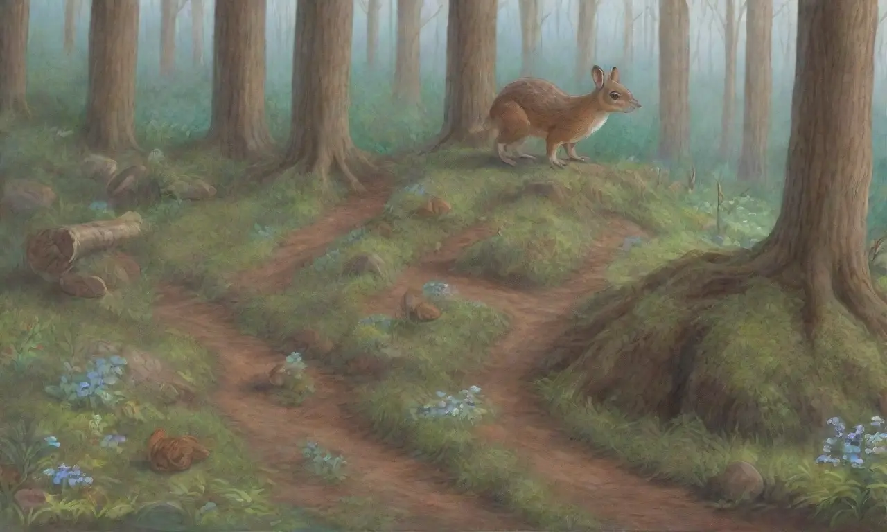 Un bosque denso con vida silvestre amenazada por la contaminación y la deforestación