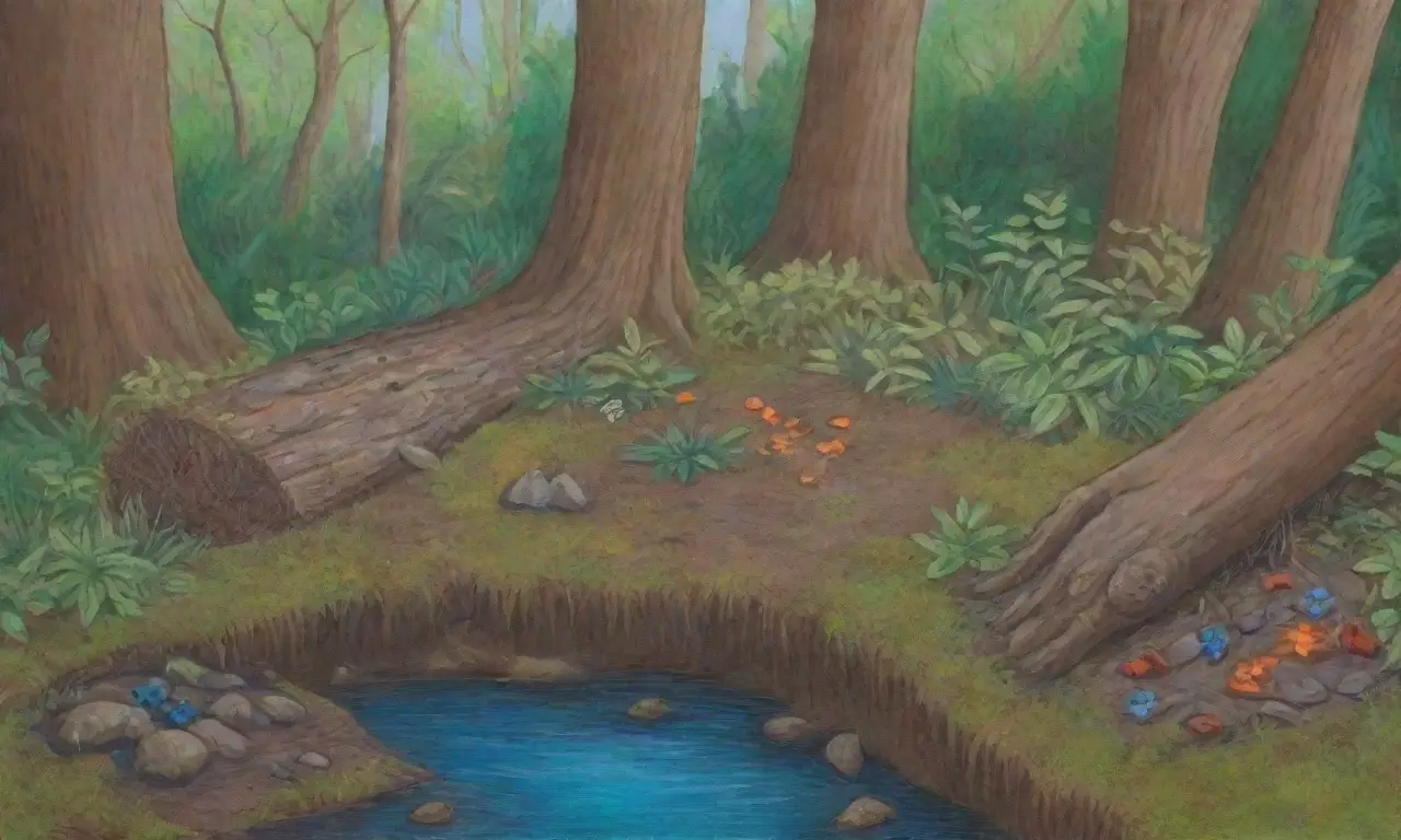 Una escena vibrante de jungla y vida urbana llena de contrastes y exploración