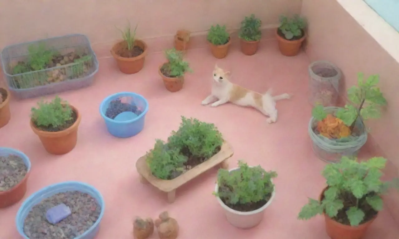 Un ambiente sereno y acogedor para pequeños animales, lleno de colores suaves y cuidados