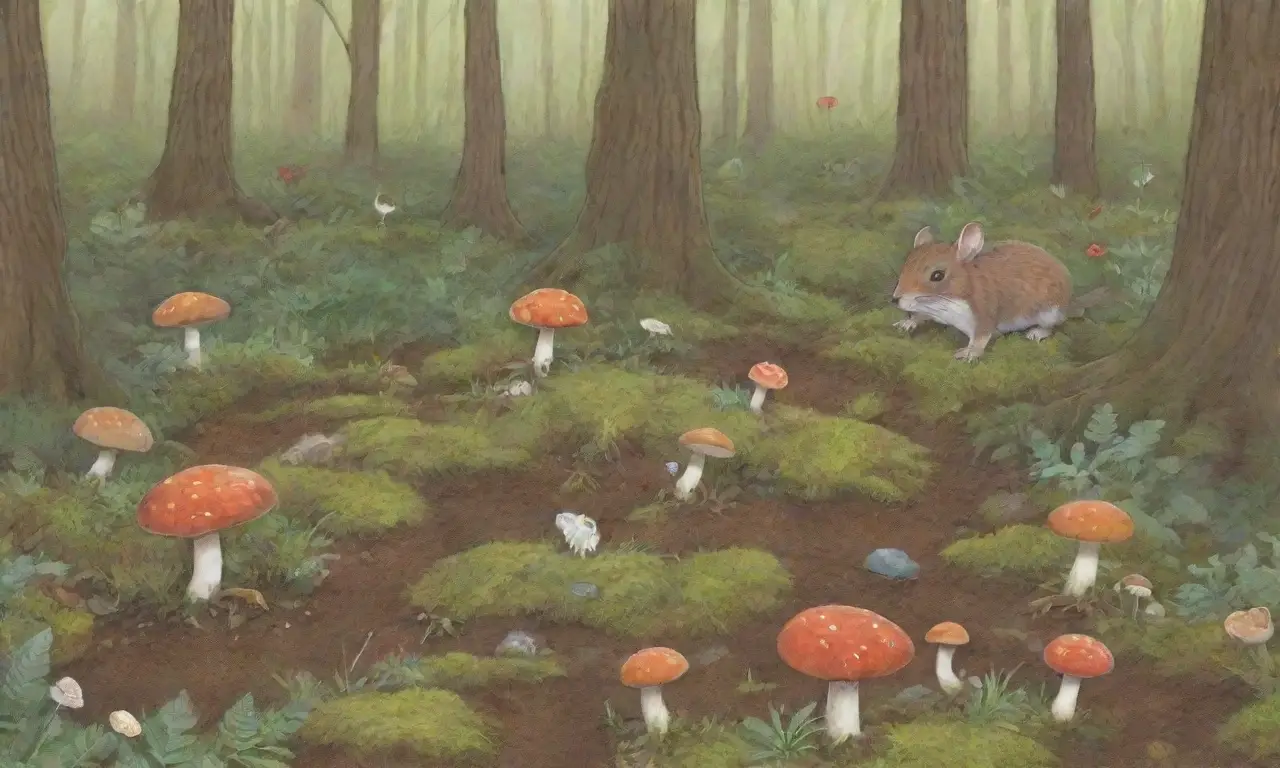 Un bosque vibrante lleno de vida y armonía