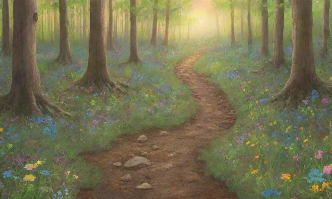 Un bosque verde y vibrante lleno de vida y esperanza