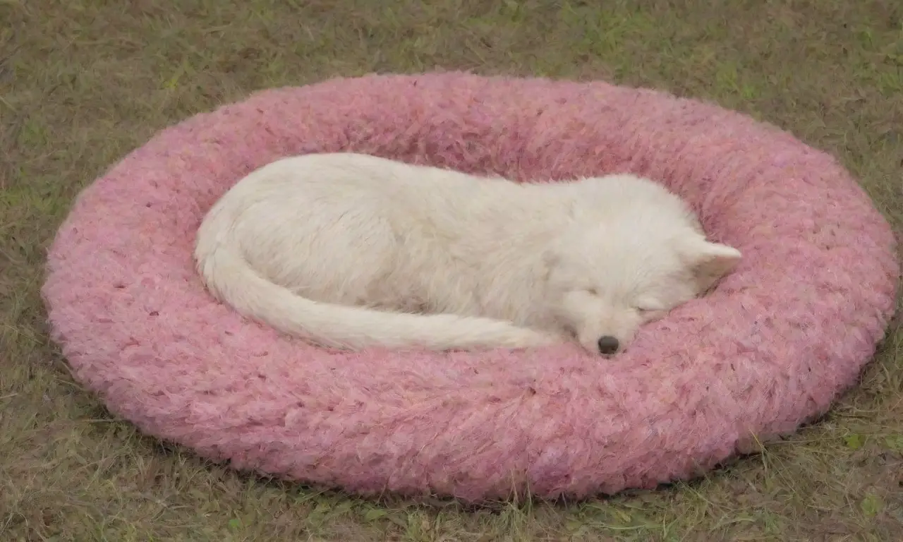 Un acogedor nido con cachorros rosados y su madre, rodeados de calidez y cuidado