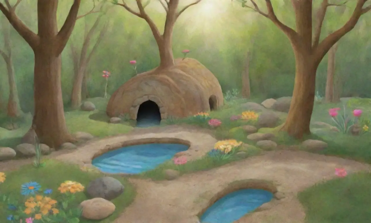 Un mural vibrante rodeado de naturaleza, animales y espacios interactivos