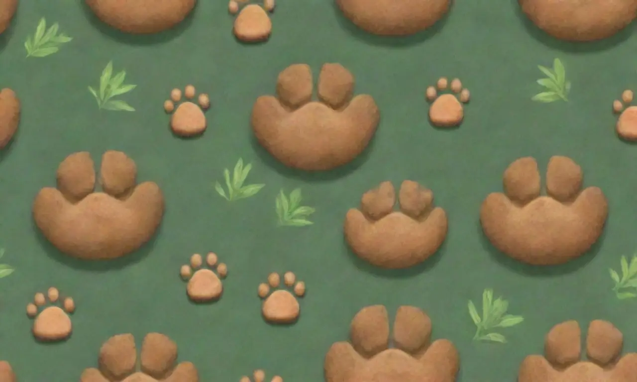 Un fondo vibrante que muestra patas de roedor en un entorno natural lleno de detalles