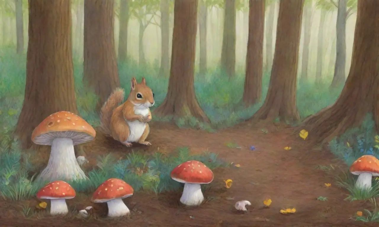 Un bosque vibrante lleno de vida y comunicación entre sus habitantes