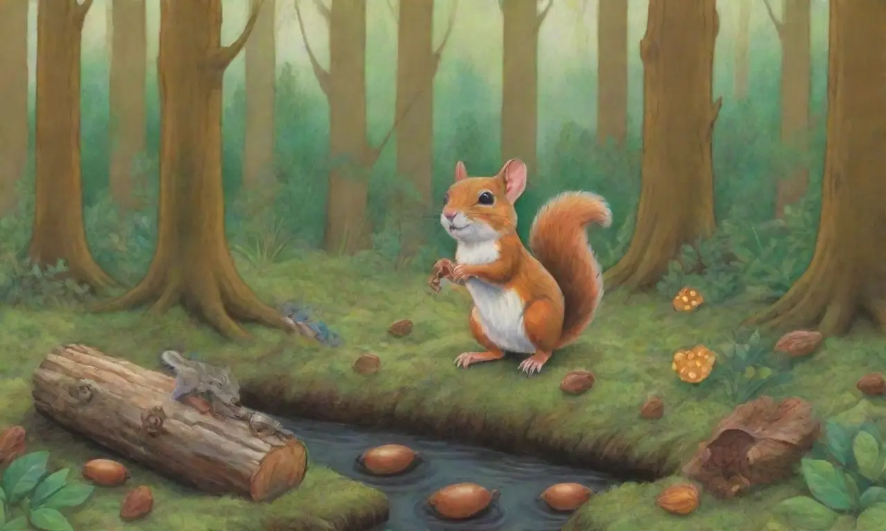 Un bosque vibrante lleno de vida y armonía natural