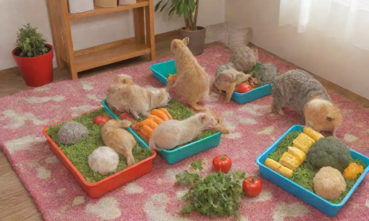 Un hogar alegre y saludable para mascotas, lleno de colores, juegos y cuidado