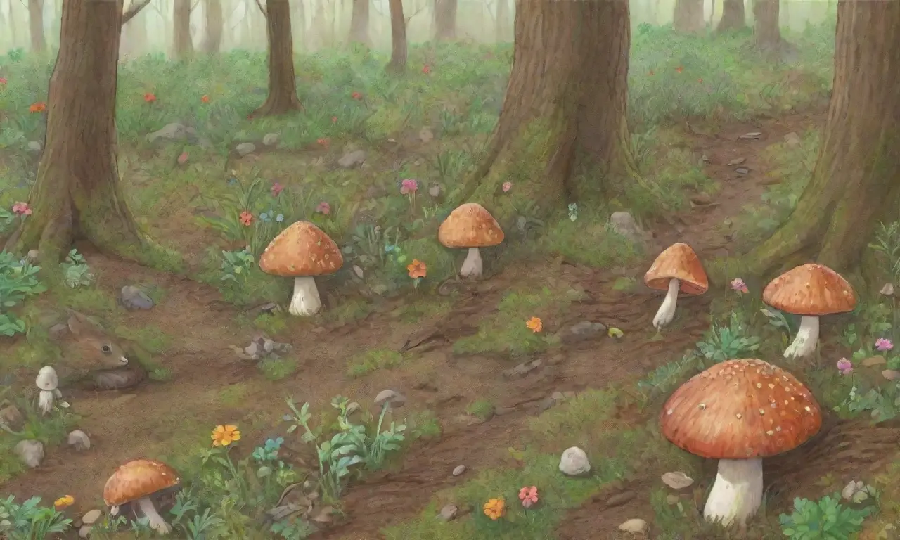 Un ecosistema vibrante y armonioso lleno de vida y diversidad