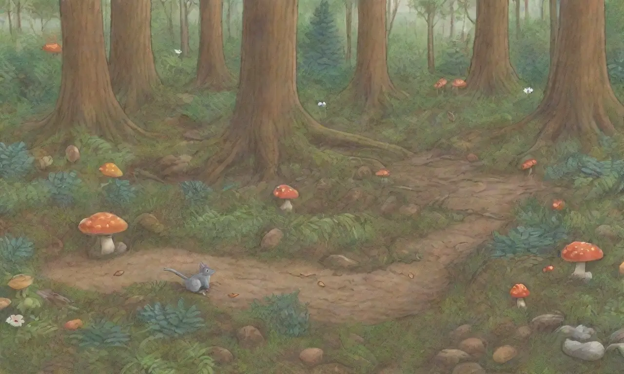 Un bosque verde y vibrante lleno de vida y naturaleza
