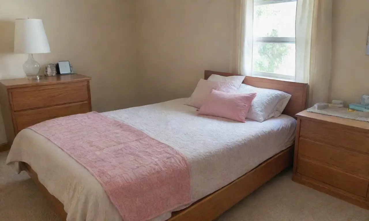Un dormitorio sereno y preparado con detalles acogedores y elementos de emergencia
